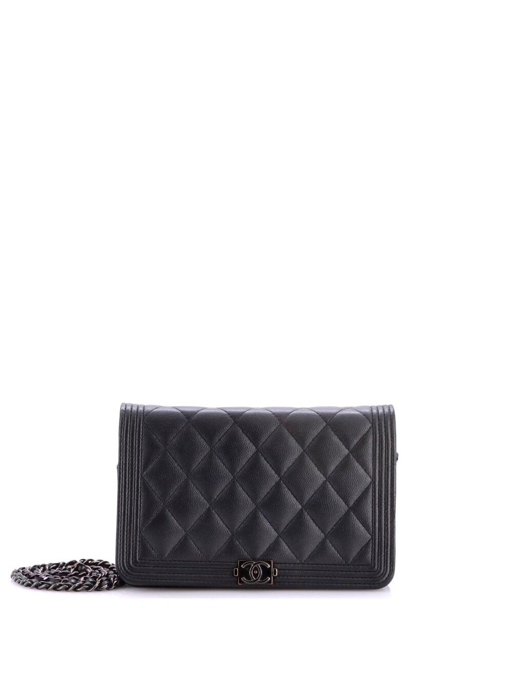 Chanel So Black Boy Wallet On Chain #371022C33B